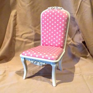 Pottery Barn Teen Pink Decorative Tabletop Chair